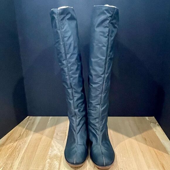 Golo Vintage Black Nylon/shearling Waterproof Boots. Size 9. - Picture 2 of 13